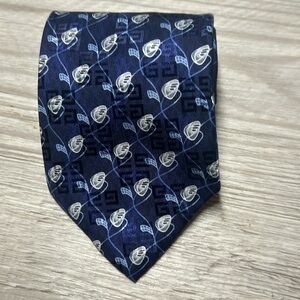 Givenchy Silk Tie Made in Italy Navy Blue